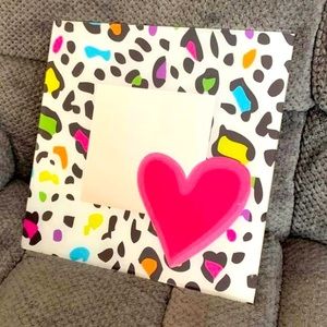 Girls cheetah print mirror